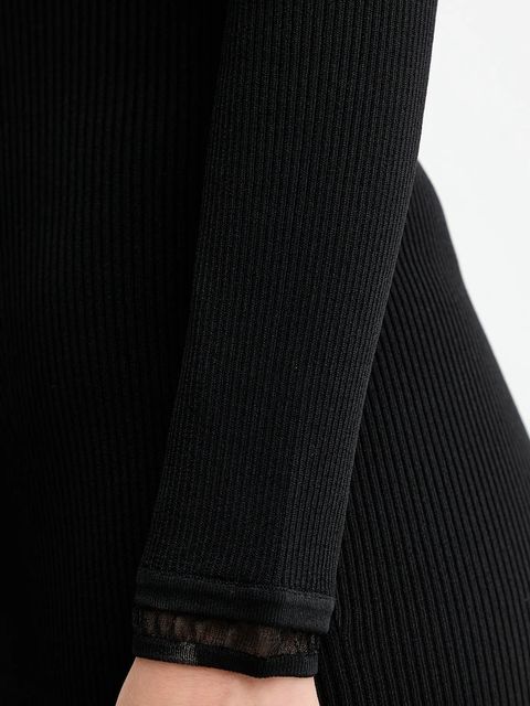 Elisabetta Franchi sukienka kolor czarny mini dopasowana AM07B56E2