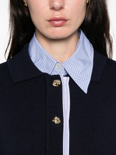SANDRO buttoned-fastening cardigan - Blue