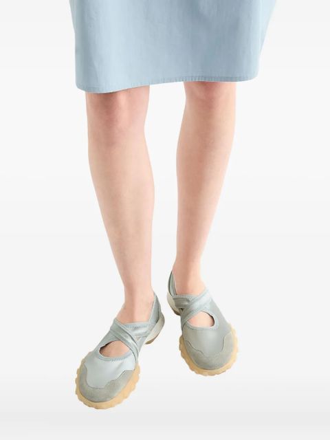 Jil Sander Moon round-toe ballerina - Blue