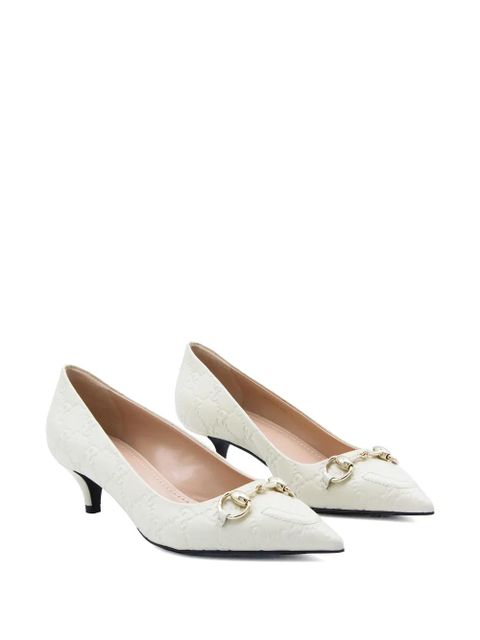 Gucci Horsebit pattern pumps - White - zdjęcie produktu nr 2