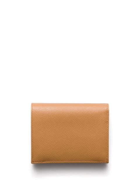 Prada Small Saffiano Leather Wallet - Neutrals