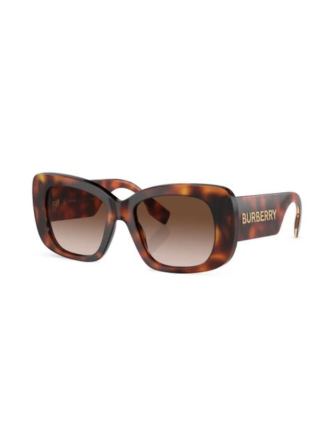 Burberry Eyewear logo-print square-frame sunglasses - Green - zdjęcie produktu nr 2