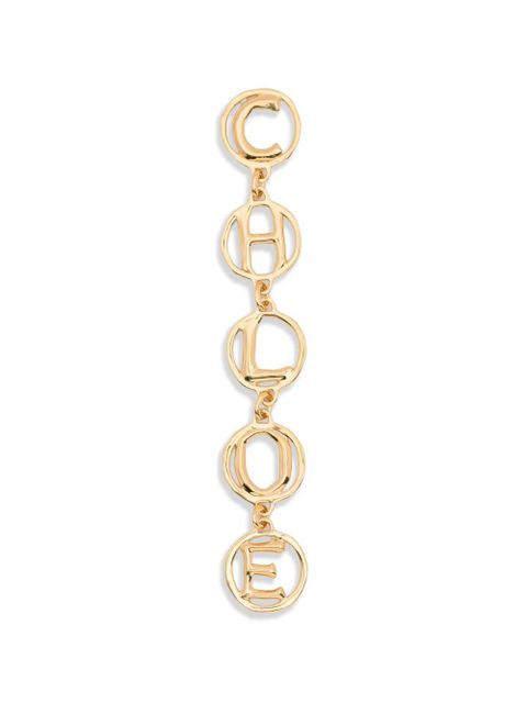 Chloé Script letter gold earrings - zdjęcie produktu nr 1