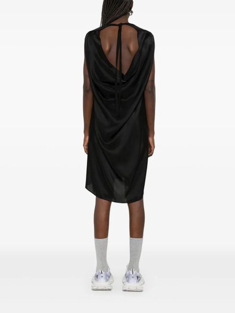 MM6 Maison Margiela silk midi dress - Black
