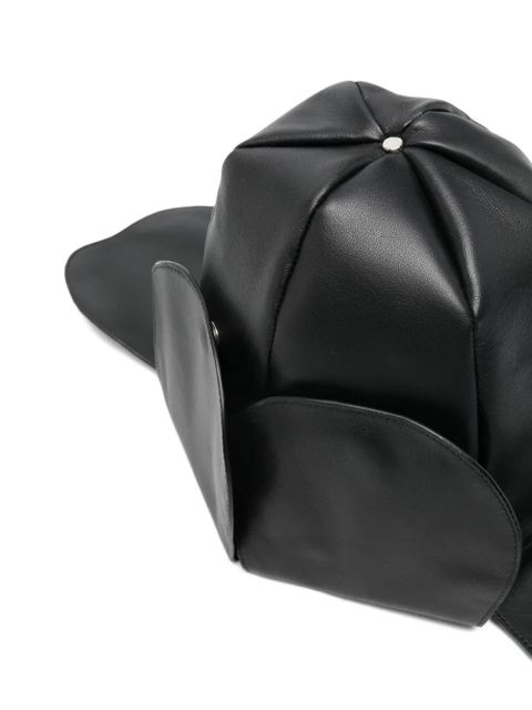 Simone Rocha flower-petal hat - Black