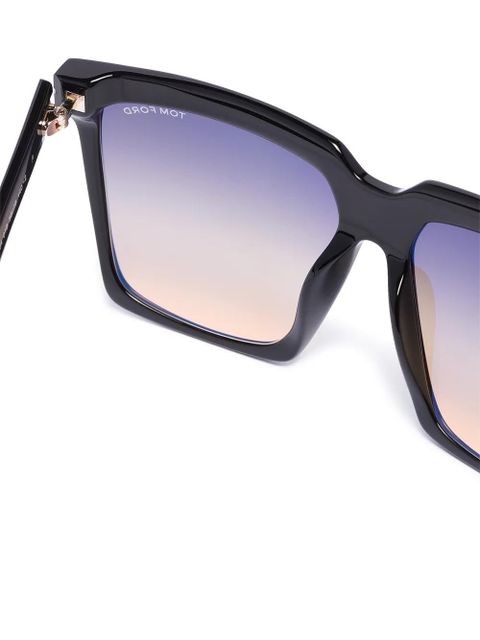 TOM FORD Eyewear Sabrina square-frame sunglasses - Black