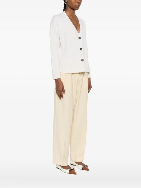 SOLOTRE V-neck cardigan - White