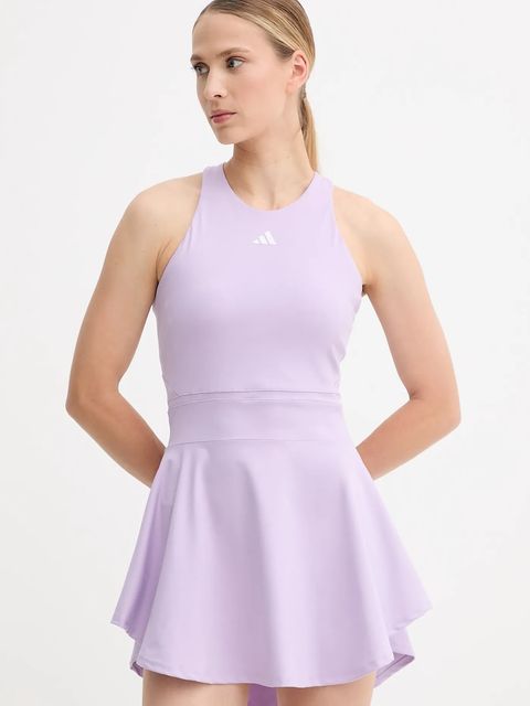 adidas Performance sukienka sportowa GAMESET kolor fioletowy mini rozkloszowana JW2980 - zdjęcie produktu nr 1