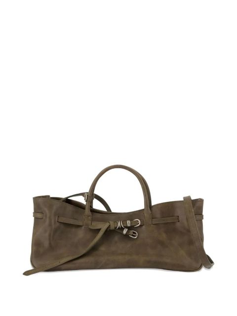 Marge Sherwood Grandma buckle-fastening leather satchel - Brown