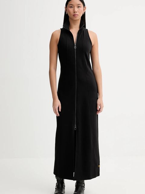 G-Star sukienka kolor czarny maxi rozkloszowana D27279-D705 - zdjęcie produktu nr 1