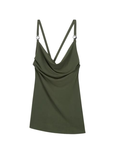 Coperni draped strap logo blouse - Green - zdjęcie produktu nr 1