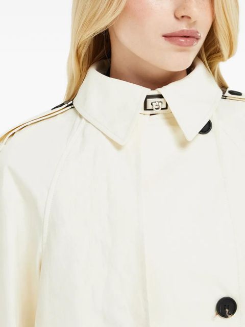 Ferragamo coated linen trench - Neutrals