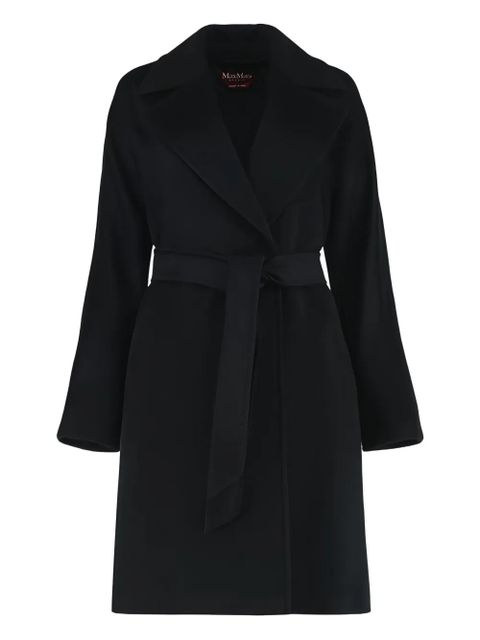 Max Mara belted wool coat - Black - zdjęcie produktu nr 1