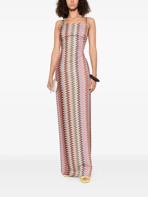 Missoni open-back maxi dress - Red