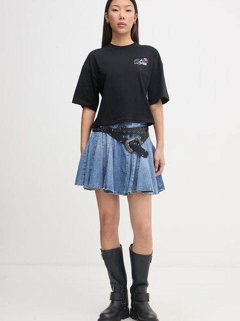 Diesel crop top damski bawełniany T-CROPYN - zdjęcie produktu nr 1