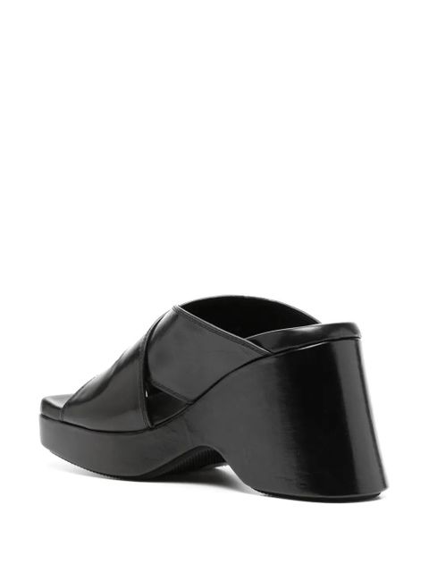 Alexander Wang Float 105mm platform leather sandals - Black