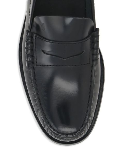 Tod's leather penny loafers - Black