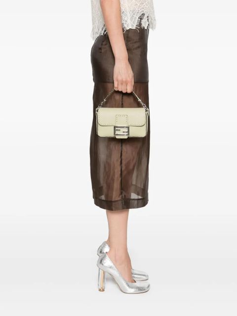 FENDI mini Baguette cross body bag - Green - zdjęcie produktu nr 2