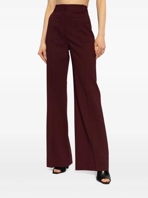 Victoria Beckham Alina palazzo pants - Red - zdjęcie produktu nr 2
