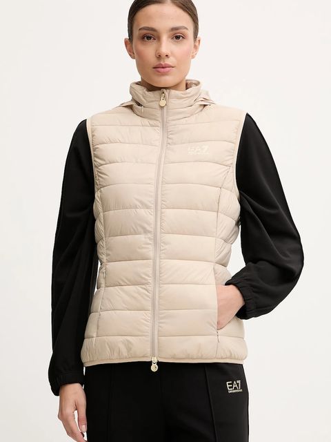 EA7 Emporio Armani bezrękawnik kolor beżowy przejściowy AF12477.7W000472 - zdjęcie produktu nr 1