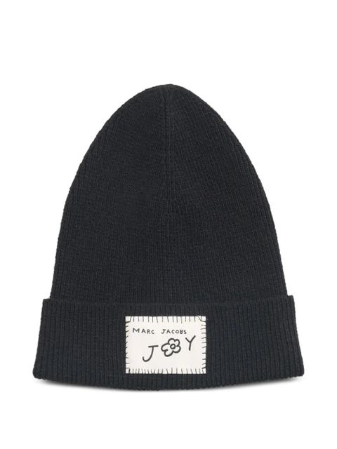 Marc Jacobs logo-patch beanie - Black - zdjęcie produktu nr 1