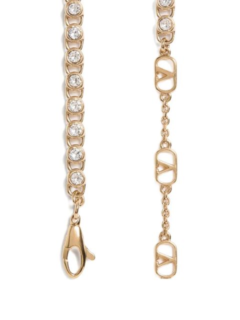Valentino Garavani Poetiques des Gouttes metal and Swarovski® crystal necklace - Gold