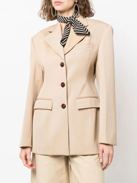 TOTEME Signature Monogram silk scarf - Black - zdjęcie produktu nr 2