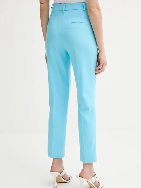 Morgan spodnie damskie kolor niebieski fason cygaretki medium waist PKY.F - zdjęcie produktu nr 2