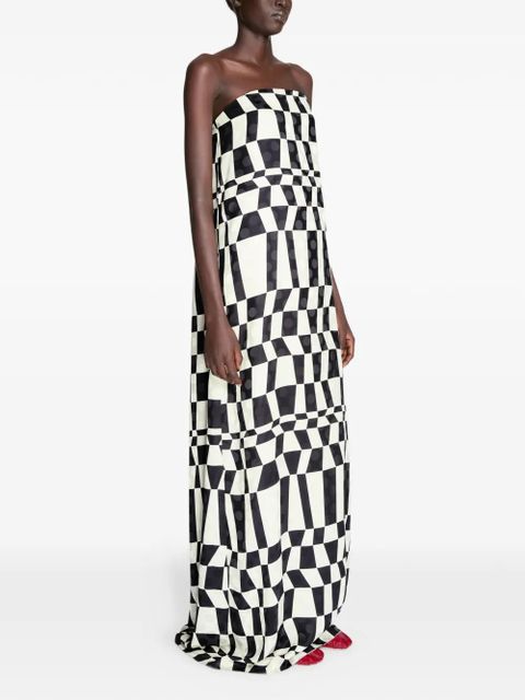 DRIES VAN NOTEN printed maxi dress - Black