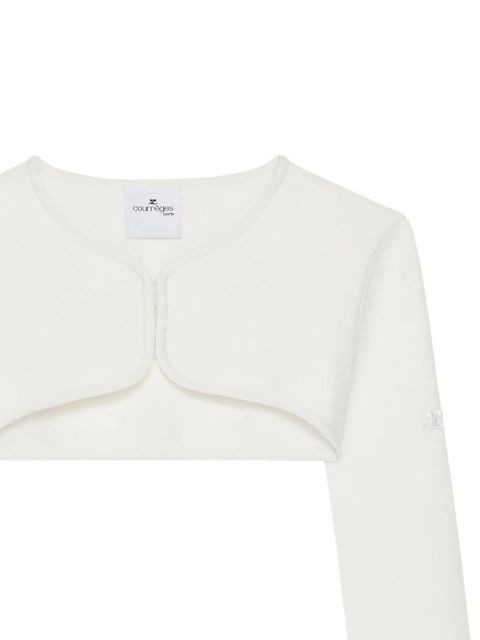 Courrèges cropped cardigan - White - zdjęcie produktu nr 2