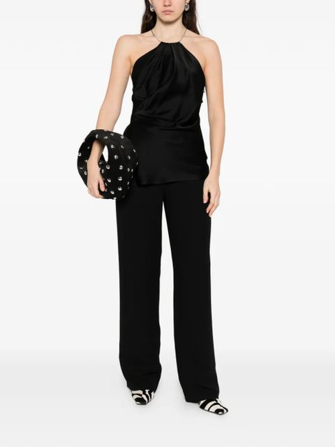 Victoria Beckham halterneck sleeveless blouse - Black