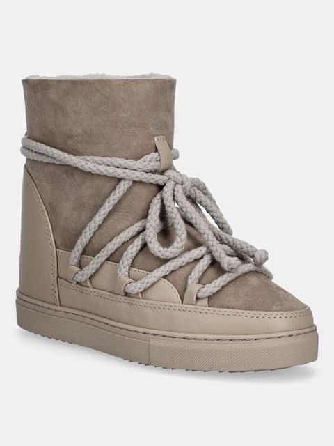 Inuikii śniegowce zamszowe Classic Wedge kolor szary 1001.004.0042.030 - zdjęcie produktu nr 1