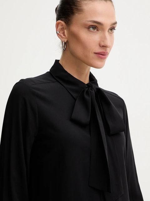 Silvian Heach koszula COMPARIS damska kolor czarny regular z kołnierzykiem klasycznym GPA25473CA - zdjęcie produktu nr 2