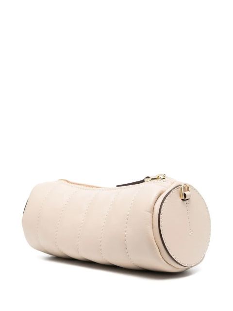 Manu Atelier quilted cylinder shoulder bag - Neutrals