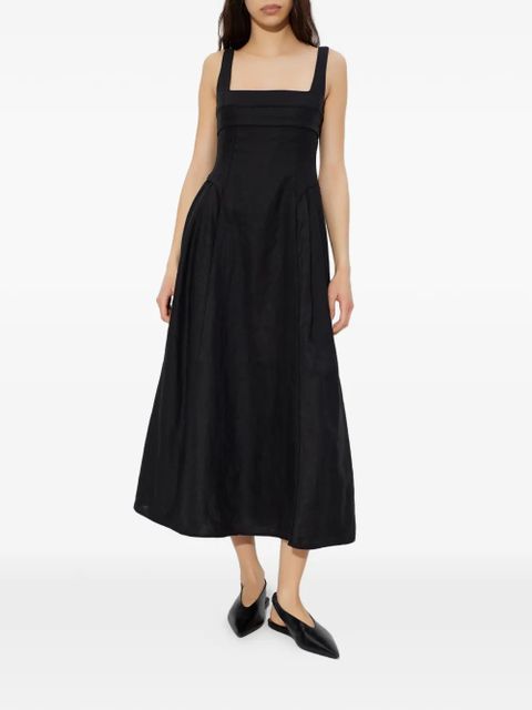 Cult Gaia buckle square-neck midi dress - Black - zdjęcie produktu nr 2