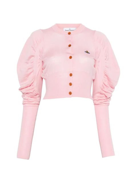 Vivienne Westwood button puff-sleeve cardigan - Pink - zdjęcie produktu nr 1