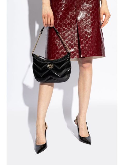 Gucci small GG Marmont shoulder bag - Black