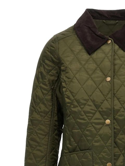 Barbour quilted corduroy-collar jacket - Green