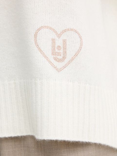 Liu Jo sweter z dodatkiem wełny damski kolor beżowy MF5444 MS76L