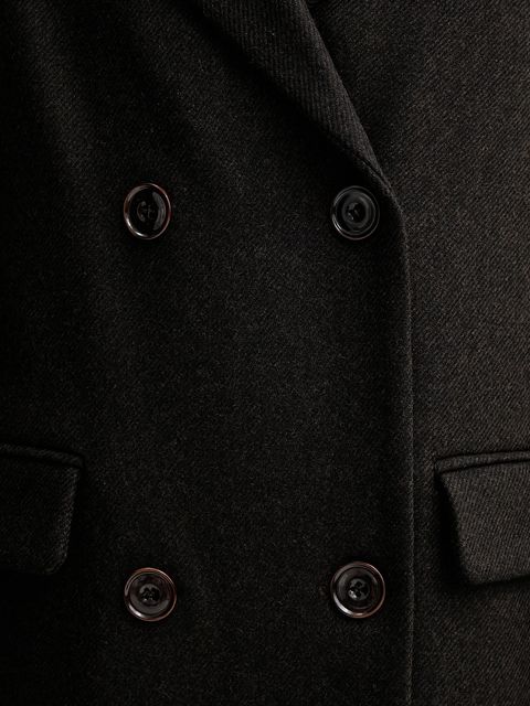 Sessun płaszcz z dodatkiem wełny kolor brązowy 25112018