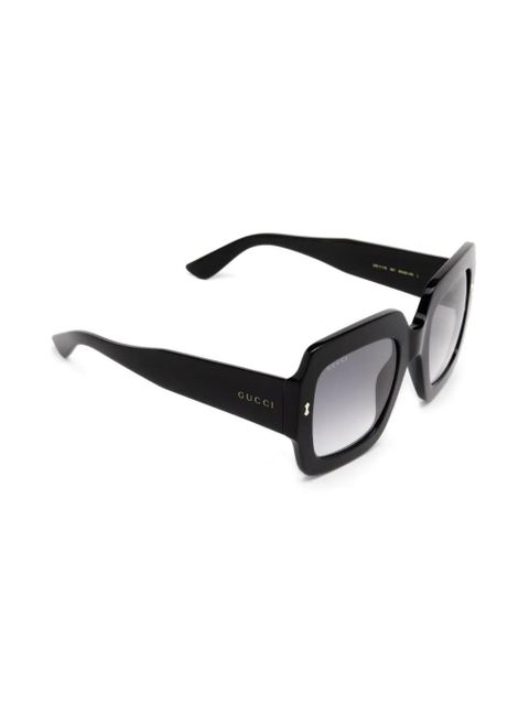 Gucci Eyewear oversize-frame sunglasses - Black - zdjęcie produktu nr 2