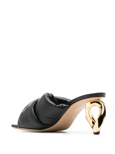JW Anderson 80mm Chain slip-on sandals - Black - zdjęcie produktu nr 2