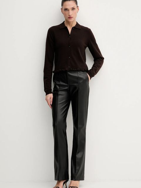 Rotate kardigan wełniany damski kolor brązowy lekki 1154642910 - zdjęcie produktu nr 2