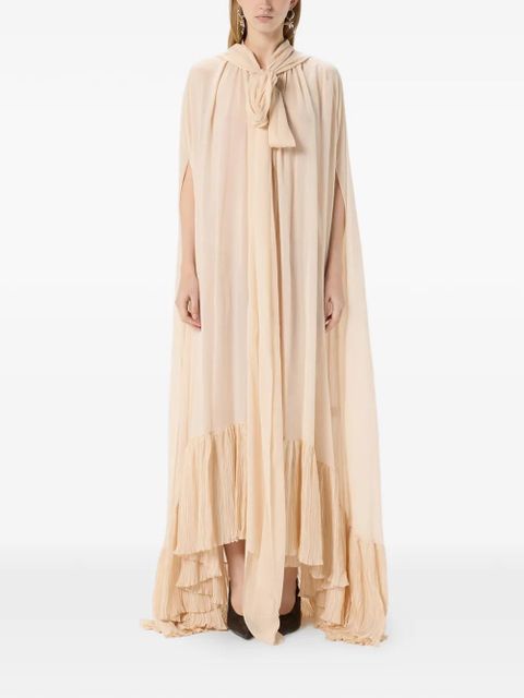Blumarine hooded cape dress - Neutrals - zdjęcie produktu nr 2