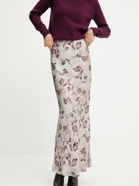 Answear.LAB spódnica kolor szary maxi rozkloszowana - zdjęcie produktu nr 1