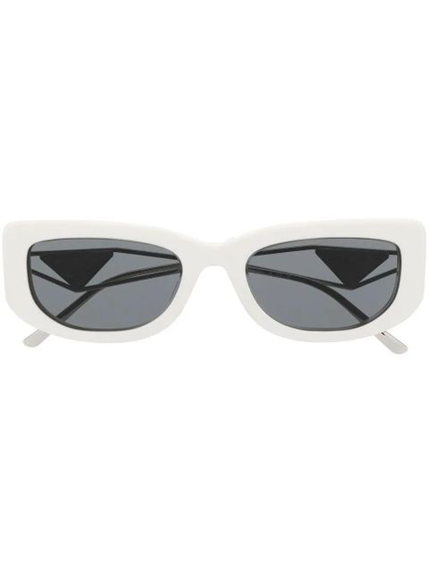 Prada Eyewear logo plaque tinted sunglasses - White - zdjęcie produktu nr 1