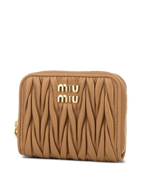 Miu Miu quilted zip wallet - Brown - zdjęcie produktu nr 2