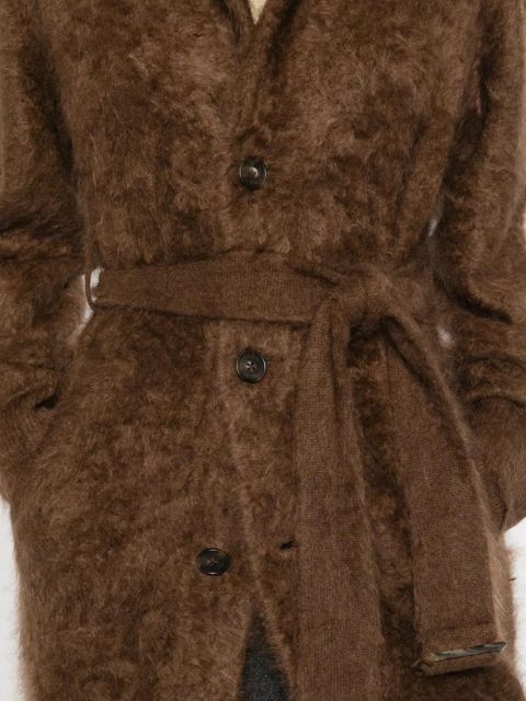 Guest In Residence belted buttoned coat - Brown