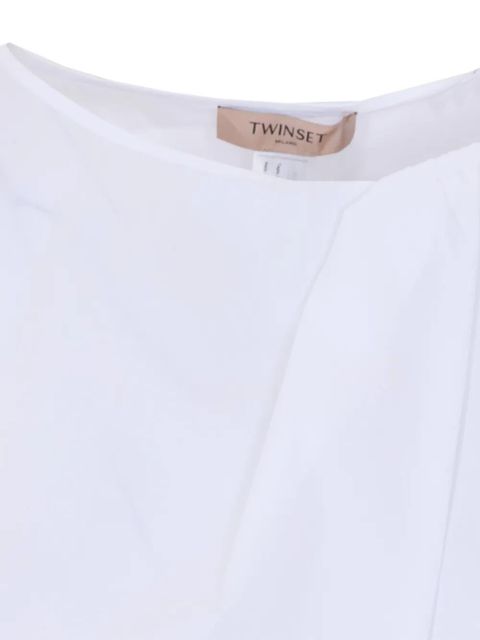 TWINSET draped sleeveless top - White