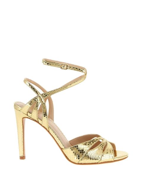 TWINSET snake-print sandals - Gold - zdjęcie produktu nr 1